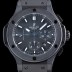 휴블렛 남성용 NEW 빅뱅 301.CI.7170.LR 밀리미터에 세라믹 에디션!! 44MM 크로노그래프 선레이 새틴-피니시 블랙 다이얼 Caliber HUB 4100 타입 무브먼트 HUB4210 Ⅳ