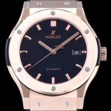 휴블렛 남성용 클레식 퓨전 511.OX.1181.LR 데일리워치 심플하고 클래식한 타입!! 18k 로즈골드 케이스 블랙 다이얼 블랙 레더스트랩 오토매틱 무브먼트 HUB0243 Ⅳ