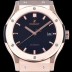 휴블렛 남성용 클레식 퓨전 511.OX.1181.LR 데일리워치 심플하고 클래식한 타입!! 18k 로즈골드 케이스 블랙 다이얼 블랙 레더스트랩 오토매틱 무브먼트 HUB0243 Ⅳ