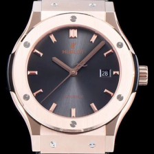 휴블렛 남성용 클레식 퓨전 511.OX.7180.LR 데일리워치 심플하고 클래식한 타입!! 그레이 썬더스트 다이얼 블랙 레더스트랩 오토매틱 무브먼트 HUB0241 Ⅳ