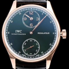 아이더블유씨 남성용 포르투기즈 IW544402모델 18k 로즈골드 그린 다이얼 IWC0101 Ⅳ