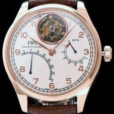 아이더블유씨 남성용 포르투기즈 투어빌론 무브먼트 화이트 다이얼 IWC0451 Ⅳ