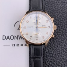 아이더블유씨 남성용 2017년 업그레이드! 포르투기즈 IW371480 화이트 다이얼 IWC0242 Ⅳ