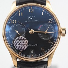 아이더블유씨 남성용 포루투기즈 오토매틱 7데이즈 스틸 로즈골드 블랙다이얼 IWC0401 Ⅳ