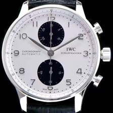 아이더블유씨 남성용 포르투기즈 오토메틱 크로노그래프 화이트 다이얼 IWC4200 Ⅳ