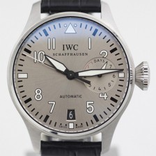 아이더블유씨 남성용 빅 파일럿 IW500906 세븐데이즈 워치 실버 다이얼 오토매틱 무브먼트 IWC0110 Ⅳ