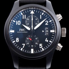 아이더블유씨 남성용 에디션 탑건 IW388007 세라믹 V6F 블랙 다이얼 오토매틱 무브먼트 IWC0203 Ⅳ