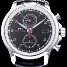 아이더블유씨 남성용 요트클럽 블랙 다이얼 오토매틱 무브먼트 IWC0201 Ⅳ