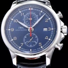 아이더블유씨 남성용 요트클럽 블루 다이얼 오토매틱 무브먼트 IWC0200 Ⅳ