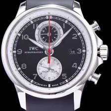 아이더블유씨 남성용 요트클럽 블랙 다이얼 오토매틱 무브먼트 IWC0200 Ⅳ