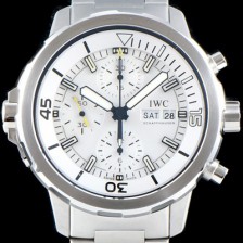 아이더블유씨 남성용 아쿠아타이머 IW376802 크로노그래프 화이트 다이얼 IWC0401 Ⅳ