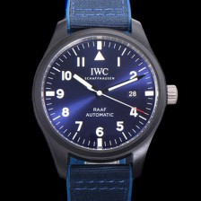 아이더블유씨남성용 파일럿 IW328102 마크 탑건 오토매틱 40mm 세라믹재질 나토천/가죽줄 믹스 블루다이얼 iwc70618 Ⅳ