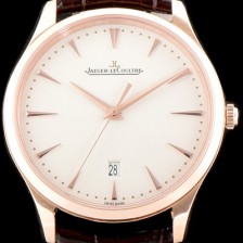 예거르꿀뜨르 남성용 마스터 울트라 씬 데이트1282510 플래식한 40MM UP!! 18K 로즈골드 에그쉘 베이지 다이얼 오토매틱 무브먼트 JAG0403 Ⅳ