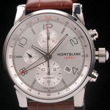 몽블랑 남성용 타임워커 크로노 SS 실버 다이얼 43mm mon00051 MON4200 Ⅳ