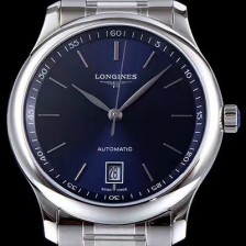 론진 남성용 사이먼 베어커 워치!! 마스터 컬렉션 L2.793.4.92.0 라운드형 38.5MM 데이트 UP!! 선레이 블루 다이얼 브레이슬릿 오토매틱 무브먼트 LON0401 Ⅳ