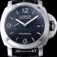 파네라이 남성용 루미노르 1950 3Days pam00312 브러싱드 오토매틱 Cal. P9000 무브먼트 블랙 다이얼 PAN0412 Ⅳ