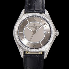 바쉐론 콘스탄틴 남성용 피프티식스 Ref.4600E 오토매틱 1326 타입 40mm 보석/큐빅 가죽줄 그레이 다이얼 vac1147 Ⅳ