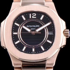 파텍필립 여성용 노틸러스 7010/1R-010 하이엔드 최고급 18k 로즈골드 블랙 텍스쳐 다이얼 브레이슬릿 스위스 정품 쿼츠 무브먼트 PAT0100 Ⅳ