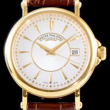 파텍필립 남성용 칼라트라바 화이트다이얼 39mm PAT0400 Ⅳ