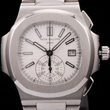 파텍필립 노틸러스 크로노그래프 화이트 다이얼 40.5mm PAT4210 Ⅳ