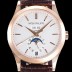 파텍필립 남성용 컴플리케이션 5396R 에뉴얼 캘린더 39MM UP!! 데이-데이트 문페이즈 18K 로즈골드 케이스 화이트 다이얼 Cal.324 S C 오토매틱 무브먼트 PAT0155 Ⅳ
