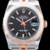 로렉스 남성용 업그레이드형 데이져스트 116201-63601 오이스터36mm 스무스 베젤(AR) 18K 로즈골드 투톤콤비 블랙 다이얼 오토매틱 무브먼트 ROL0010 Ⅳ
