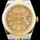 로렉스 남성용 최신버전 데이져스트 41MM 오이스터 링크 3열 " 904L스틸" UP!! 고급스러운 18K 옐로우골드 투톤콤비 샴페인 컬러 다이얼 오토매틱 무브먼트 ROL0503 Ⅳ