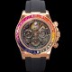 로렉스남성용 데이토나 40mm 크로노그래프 18k 로즈골드 오토매틱 Cal.4130 무브먼트 스켈레톤 다이얼 rol5381 Ⅳ