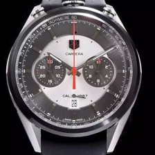 태그호이어 남성용 까레라 43mm 블랙 다이얼 TAG0212 Ⅳ