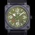 벨엔로즈 남성용 BR03-92 다이버 세라믹 오토매틱 9015 타입 42mm 우레탄줄 그린 다이얼 bel80298 Ⅳ