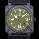 벨엔로즈 남성용 BR03-92 다이버 세라믹 오토매틱 9015 타입 42mm 우레탄줄 그린 다이얼 bel80298 Ⅳ