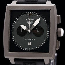 태그호이어 남성용 모나코 스위스 쿼츠 블랙 다이얼 44mm TAG4210 Ⅳ