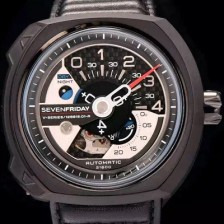 세븐프라이데이 남성용 1:1 베스트 에디션 블랙 다이얼 오토매틱 무브먼트 SEV4200 Ⅳ