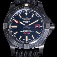 브라이틀링남성용 어벤져 블랙벌드 44MM DLCTI 오토매틱 블랙다이얼 BRE87407 Ⅳ