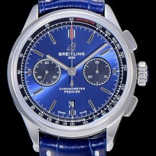 브라이틀링남성용 프리미에르 01 크로노그래프 오토매틱 42mm 블루 다이얼 BRE27933 Ⅳ