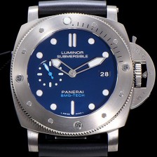파네라이남성용 루미노르 섭머져블 PAM00692 MG-TECH 47mm 티타늄 다이버 워치!! 오토매틱 무브먼트 블루다이얼 PAN58441 Ⅳ