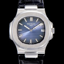 파텍필립남성용 최신! 5711/1A 010 노틸러스 Cal.324 S C타입무브 오토매틱 40mm 가죽줄 블루다이얼 PAT19075 Ⅳ