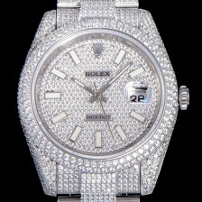 로렉스남성용 1:1수제공정 제작！！ 데이져스트 41mm 다이아몬드 904L 오토매틱 보석다이얼 ROL58342 Ⅳ