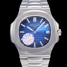 파텍필립남성용 최신! 노틸러스 5711/1A 010 블루다이얼 40mm 메탈줄 Cal.324 S C 타입무브 오토매틱 PAT88125 Ⅳ