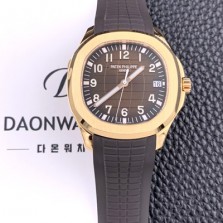 파텍필립 남성용 아쿠아넛 데이터 Ref.5167R-001 18K 로즈골드 42mm 오토매틱 Cal.26-330 타입 브라운 다이얼 PAT75472 Ⅳ
