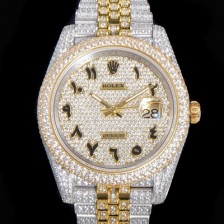 로렉스 남성용 데이져스트 오토매틱 아시안 2824-2 타입  41mm 18K 옐루골드 904L 다이아몬드 메탈줄 보석다이얼  rol38542 Ⅳ