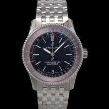 브라이틀링 남성용 네비타이머 A17325241B1A1 크로노그래프 오토매틱 2824타입 38mm 메탈줄 블랙 다이얼 bre6026 Ⅳ