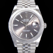 로렉스 남성용 904L스틸!! 2022신형 데이저스트 41mm II m126334 그레이 다이얼 야광 스틱 인덱스 스틸 브레이슬릿 신형 Cal.3235 오토매틱 무브먼트 ROL06124 Ⅳ