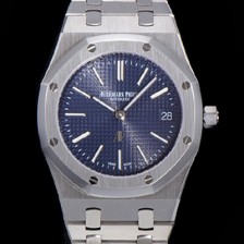 오데마피게 로얄오크 점보 엑트라-씬 오토매틱 Cal.2121 타입 39mm 남성용 메탈줄 블랙다이얼 aud78615 Ⅳ