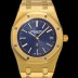 오데마피게 로얄오크 점보 엑트라-씬 오토매틱 Cal.2121 타입 39mm 남성용 18K옐루골드도금 블랙다이얼 aud14859 Ⅳ