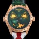 콘스탄틴 차이킨 남성용 조커 오토매틱 NH35타입 42mm 18K 로즈골드 가죽줄 화이트 다이얼 kon71269 Ⅳ