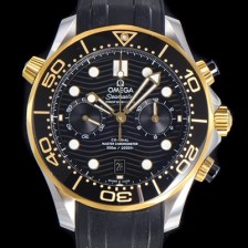 오메가 남성용 씨마스터 디버 300M 코엑시얼 크로노그래프 P. 9900타입 44mm 러버우레탄밴드 블랙다이얼   omg43782 Ⅳ