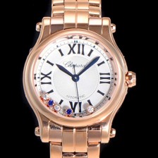 쇼파드 여성용 해피스포츠 다이아몬드 오토매틱 A2892-2 타입 30mm 금장시계 메탈줄 화이트다이얼 cho62870 Ⅳ