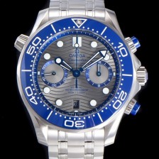 오메가 남성용 씨마스터 디버 300M 코엑시얼 크로노그래프 P. 9900타입 44mm 메탈줄 그레이다이얼   omg69502 Ⅳ