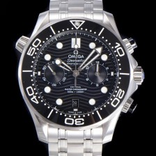 오메가 남성용 씨마스터 디버 300M 코엑시얼 크로노그래프 P. 9900타입 44mm 메탈줄 블랙다이얼   omg18072 Ⅳ